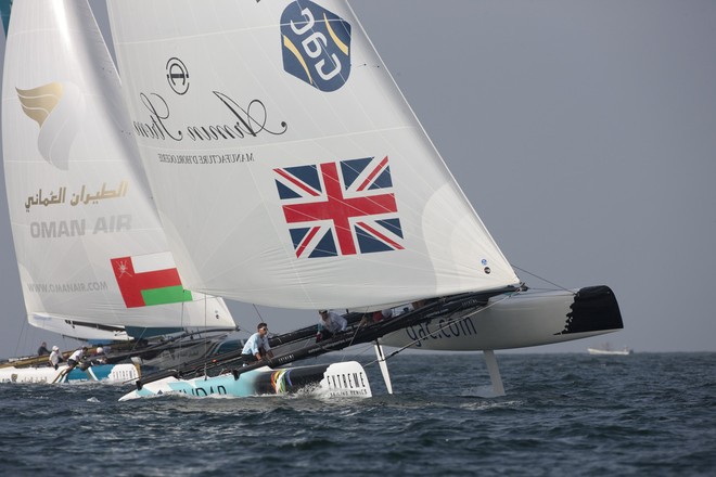 Act 1, Muscat - Day 1 - GAC Pindar - Extreme Sailing Series 2012 © Lloyd Images http://lloydimagesgallery.photoshelter.com/